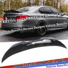 For 2011-2016 BMW 5 Series F10 M5 NPDesigns 1PC Wickerbill + PSM Spoiler Wing picture