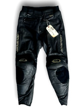 Men's AGV SPORT Size 30 Black Leather Motorcycle Pants picture