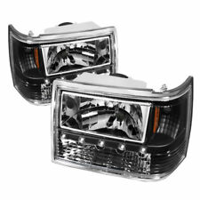 Xtune For Jeep Grand Cherokee 1993-1998 Headlight Pair Crystal 1 Piece Black picture
