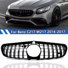 Gloss Black For Mercedes-Benz C217 S63/S65 AMG Coupe 2014-17 Front Bumper Grille picture