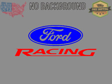 Fits FORD RACING Blue & Red Vinyl Decal Sticker Car Truck Window picture