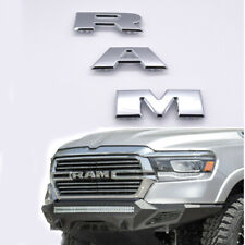 1x OEM RAM Grille Emblem Front Nameplate Badge for 2019 -2024 RAM 1500 Chrome picture