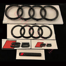 Audi S5 Gloss Black Full Badges Package OEM Exclusive Pack For Audi S5 F5 2012+ picture