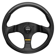 Momo for Team Steering Wheel 280 mm - 4 Black Leather/Black Spokes picture
