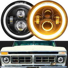 7 Inch Round LED Headlights Halo DRL For 1953-1977 Ford F-100 F-250 F-350 Pickup picture
