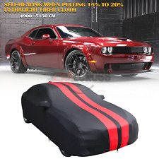 Indoor Stain Stretch Full Car Cover UV Dust Proof Red For Dodge Challenger picture