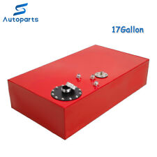 17 Gallon Universal Aluminum Racing/Drift Fuel Cell Tank & Level Sender RED picture