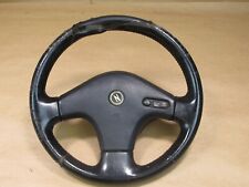 🥇90-93 NISSAN Z32 300ZX LEATHER STEERING W HORN PAD & CRUSE CONTROL SWITCH OEM picture