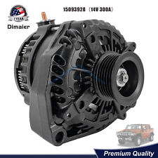 BLACK ALTERNATOR HIGH OUTPUT 300AMP FOR CHEVROLET SUBURBAN TAHOE 1500HD 2500HD picture