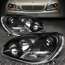 FOR 2000-2006 MERCEDES S-CLASS W220 PAIR BLACK HOUSING PROJECTOR HEADLIGHTS SET picture