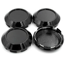4pcs Universal 76mm (in 72mm) Car Wheel Tyre Center Hub Rim Caps Cover Black picture