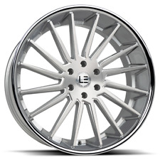 22X9 Luxxx LE9 6X139.7 +27 93.1 Brushed Face Milled/Stainless Steel Lip - Wheel picture