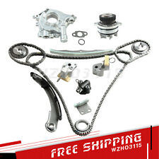Fit Nissan Quest Maxima Altima 3.5L Timing Chain Kit w/ Water+Oil Pump polished picture