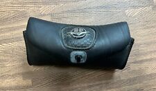 Vintage Harley-Davidson Black Leather Windshield Bar Tool Bag Pouch picture