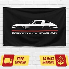 For Chevrolet Corvette C2 Sting Ray 1963-1964 Enthusiast 3x5 ft Flag Banner Gift picture