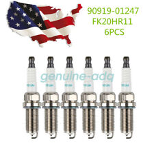 6PCS  Genuine Spark Plugs For Toyota Lexus Denso 90919-01247 FK20HR11 3426 picture
