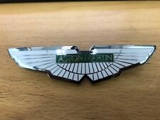 Aston Martin V8 Family (1994-2000) Bonnet/Boot Badge in White/Green picture