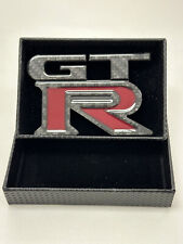 Brand New Authentic GT-R Rear R35 Carbon Fiber Emblem Painted Red GTR picture