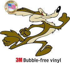 WILE E COYOTE RUNNING RIGHT DECAL 3M STICKER MADE IN USA WINDOW CAR BIKE LAPTOP picture