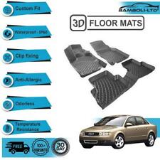 3D Molded Interior Car Floor Mat Liner for Audi A4 2001-2008 (Black) picture