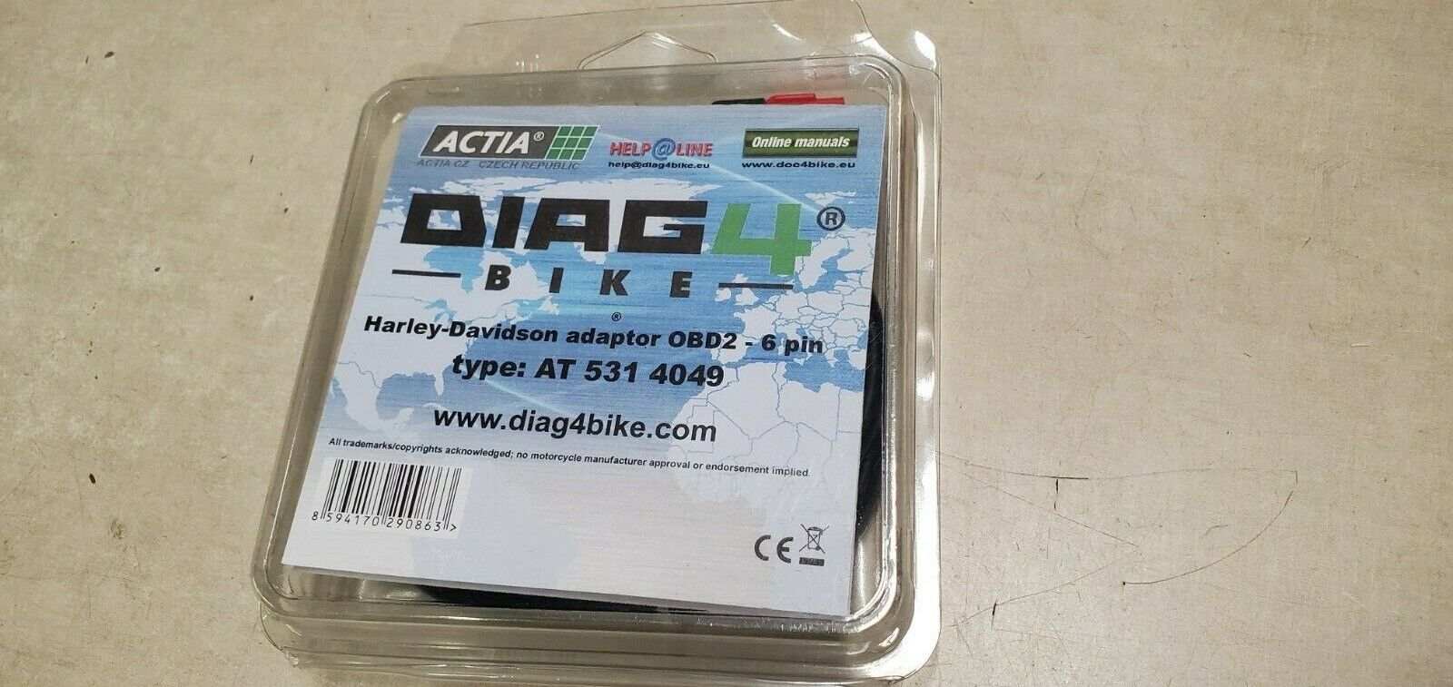 Diag4 Bike AT 531 4049 For Harley Davidson OBD2 Interface Cable 6 pin  NOB