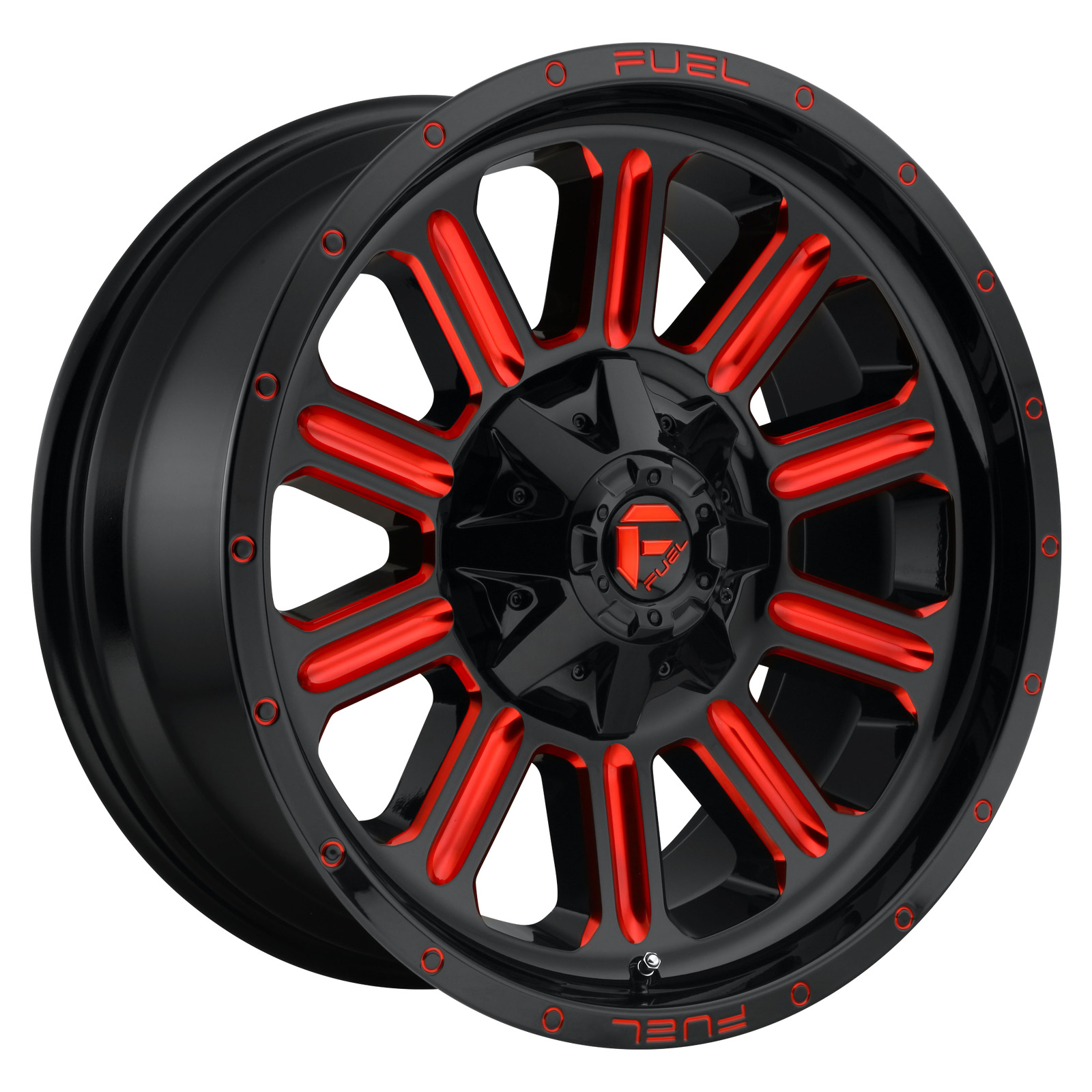 20x9 Fuel D621 Hardline Gloss Black Red Tinted Wheel 6x5.5/6x135 (20mm)