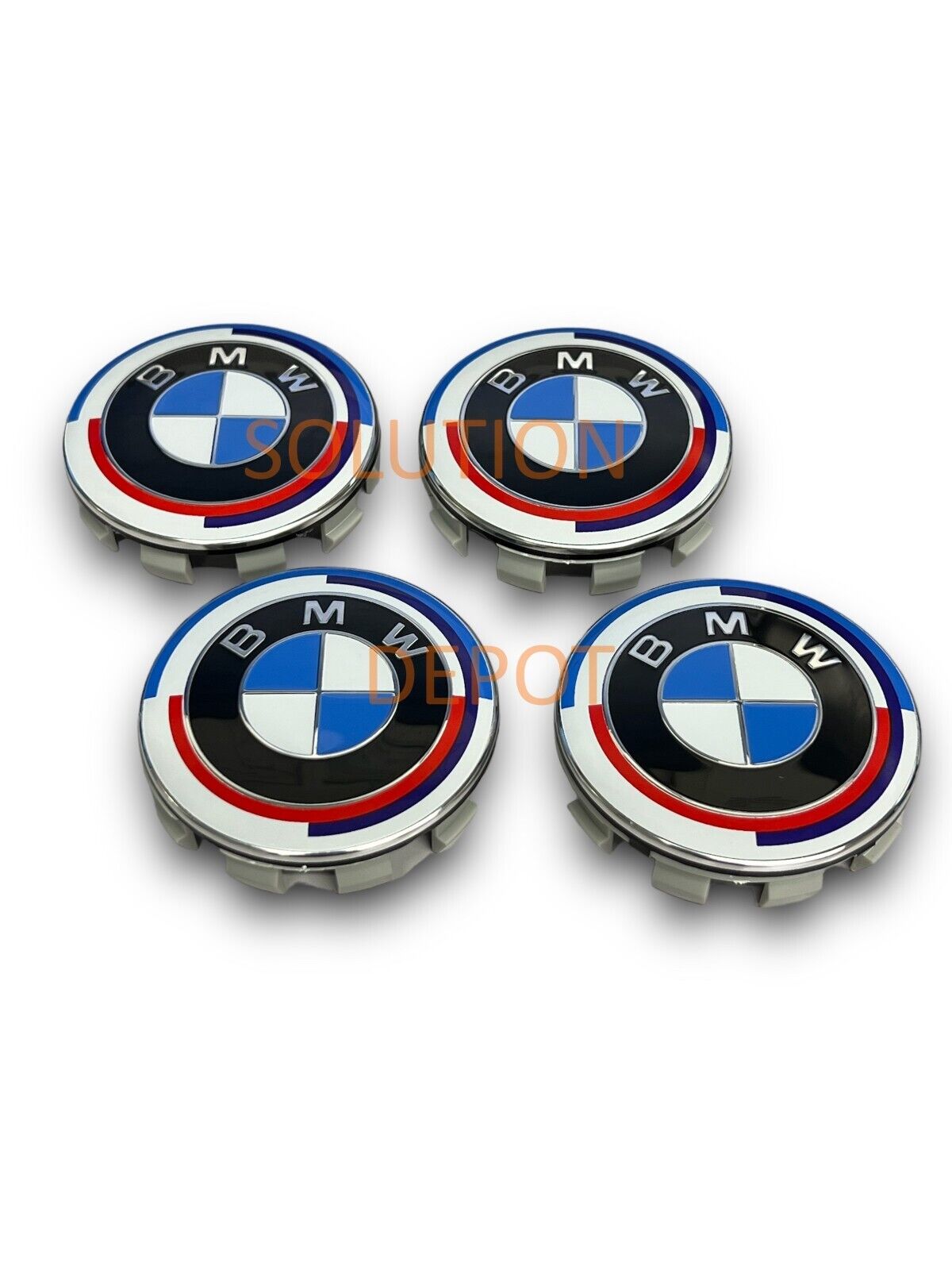 4 Wheel Rim Cover Hub Center Caps  Logo Emblem For BMW 50th Anniversary 68MM