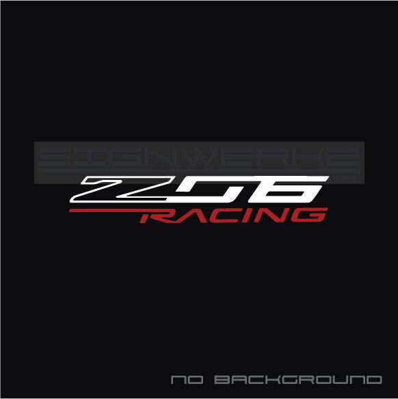 Corvette Racing Z06 Decal Sticker 2 colors Pair