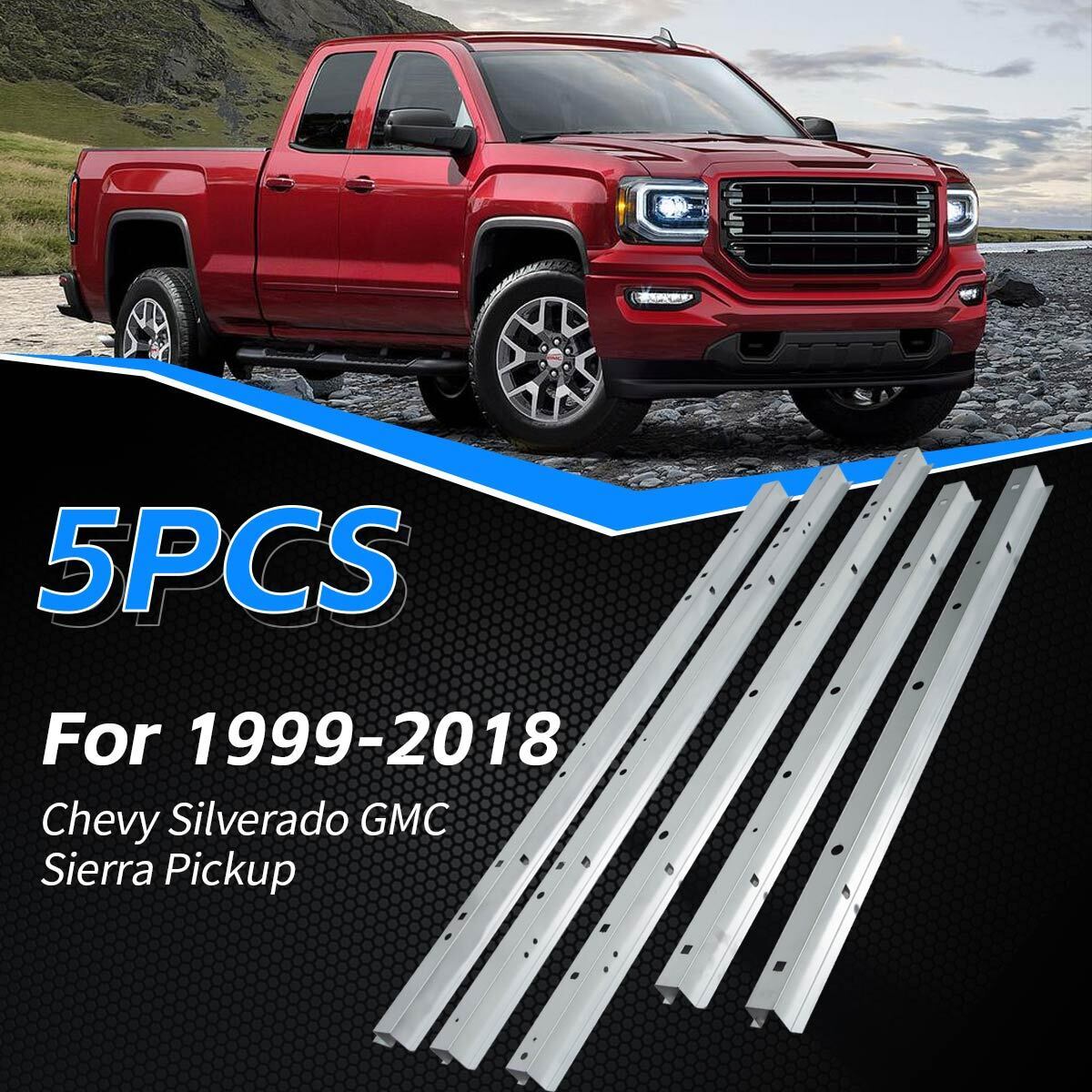 5PCS Truck Bed Floor Support For 1999-2018 Chevy Silverado GMC Sierra Pickup NEW