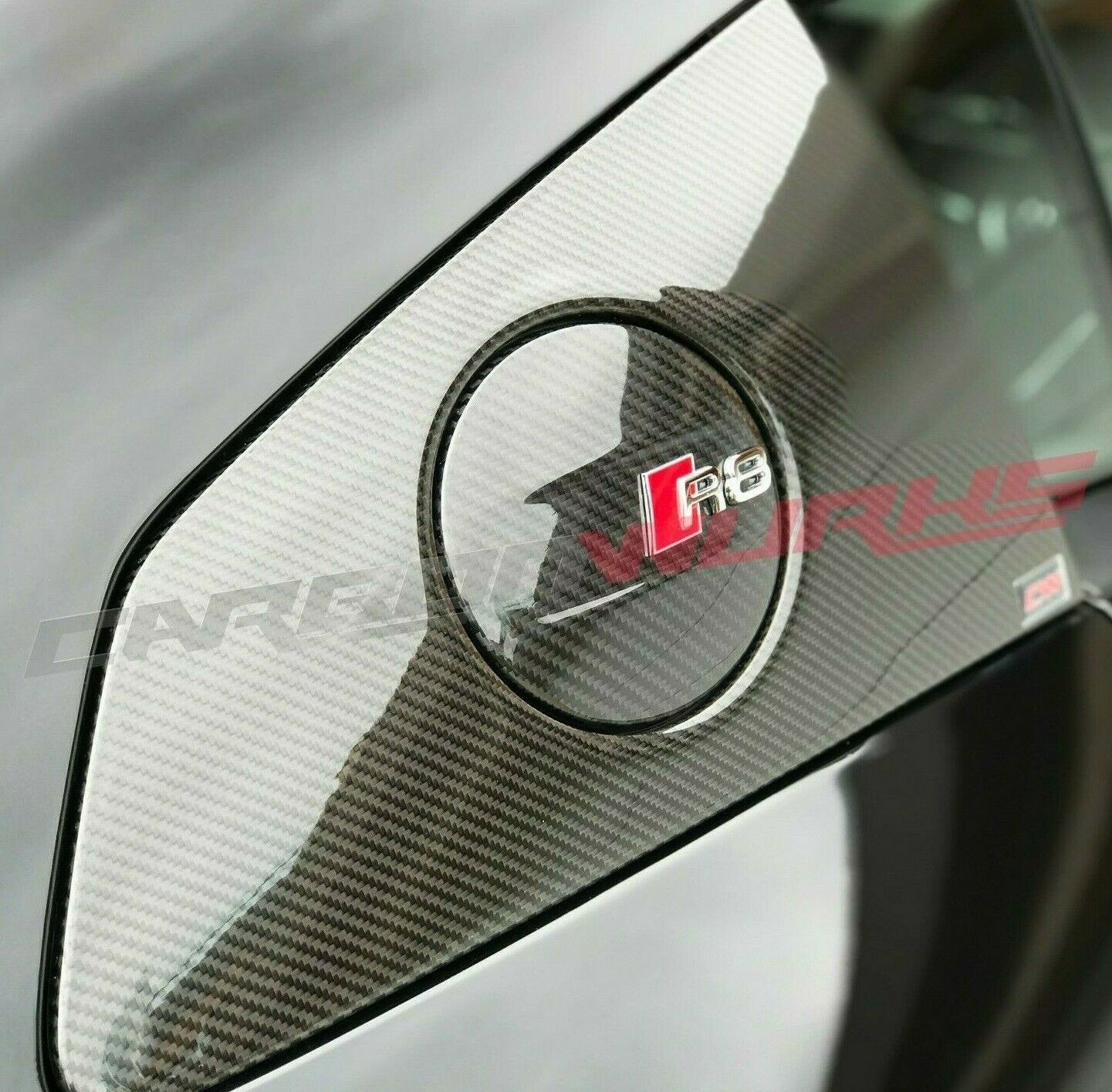 Carbonwurks Audi R8 Coupe Gen 2 4S Carbon Fibre Fuel Flap Cap 2016+ 100% carbon