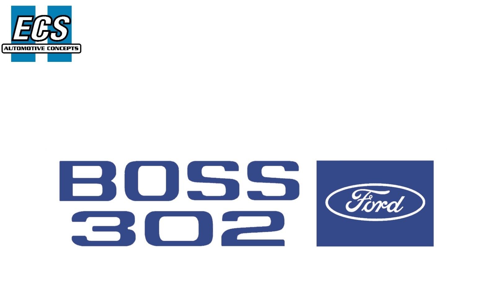 1969 1970 Ford Mustang Boss 302 Valve Cover Decal Factory Exact w/o Part Numbers