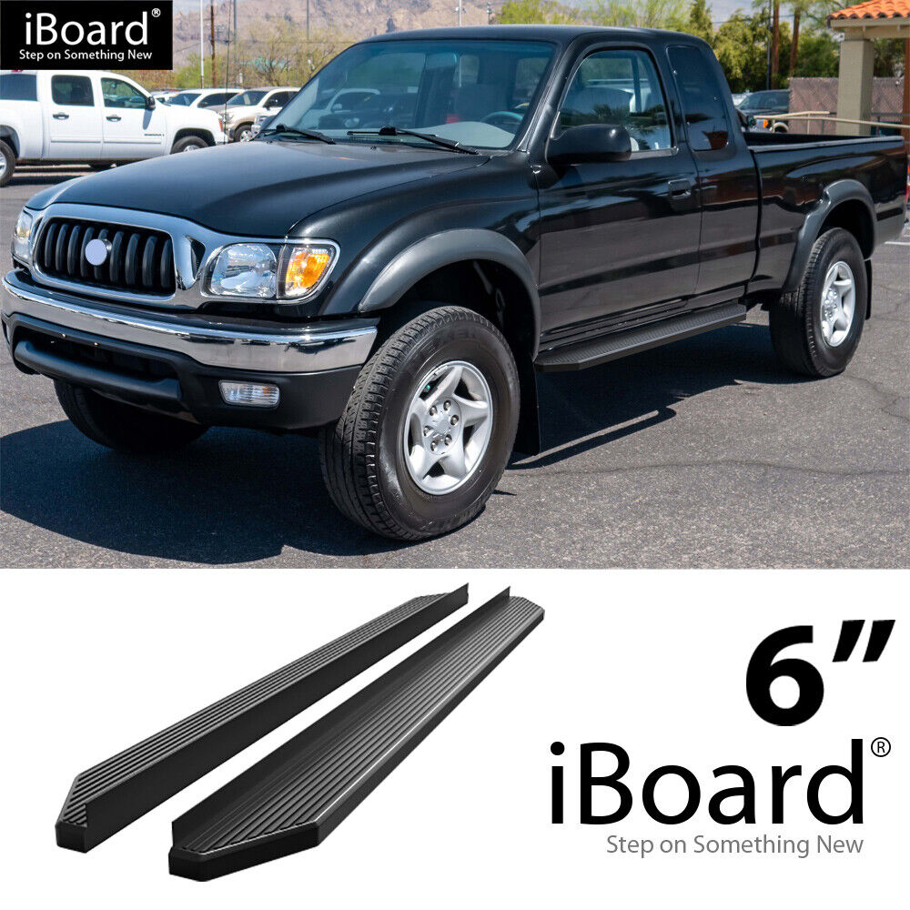 iBoard Black Running Boards Style Fit 95-04 Tacoma Xtra Cab