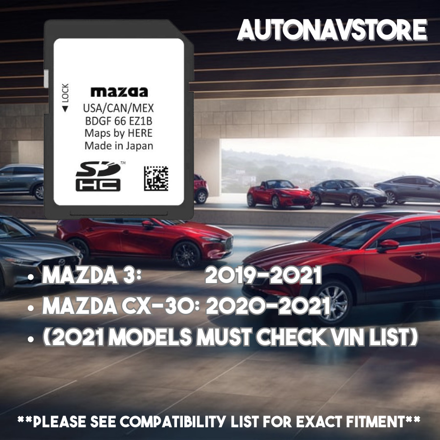 MAZDA Navigation GPS SD Card BDGF-66-EZ1B 2019-2021 Mazda 3, CX-30