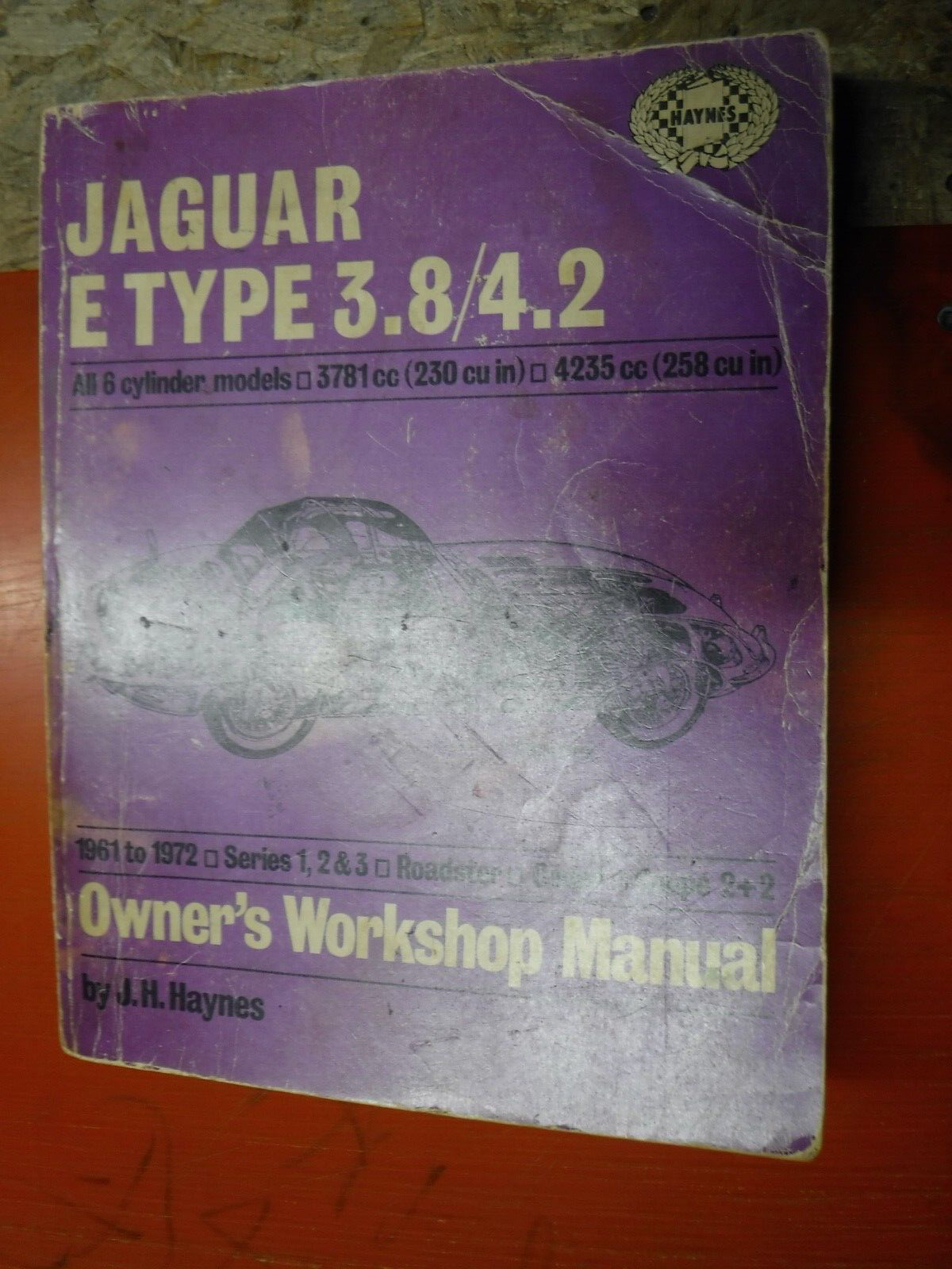 1961-1972 JAGUAR E TYPE 3.8 4.2 ROADSTER COUPE HAYNES WORKSHOP MANUAL SERVICE 68
