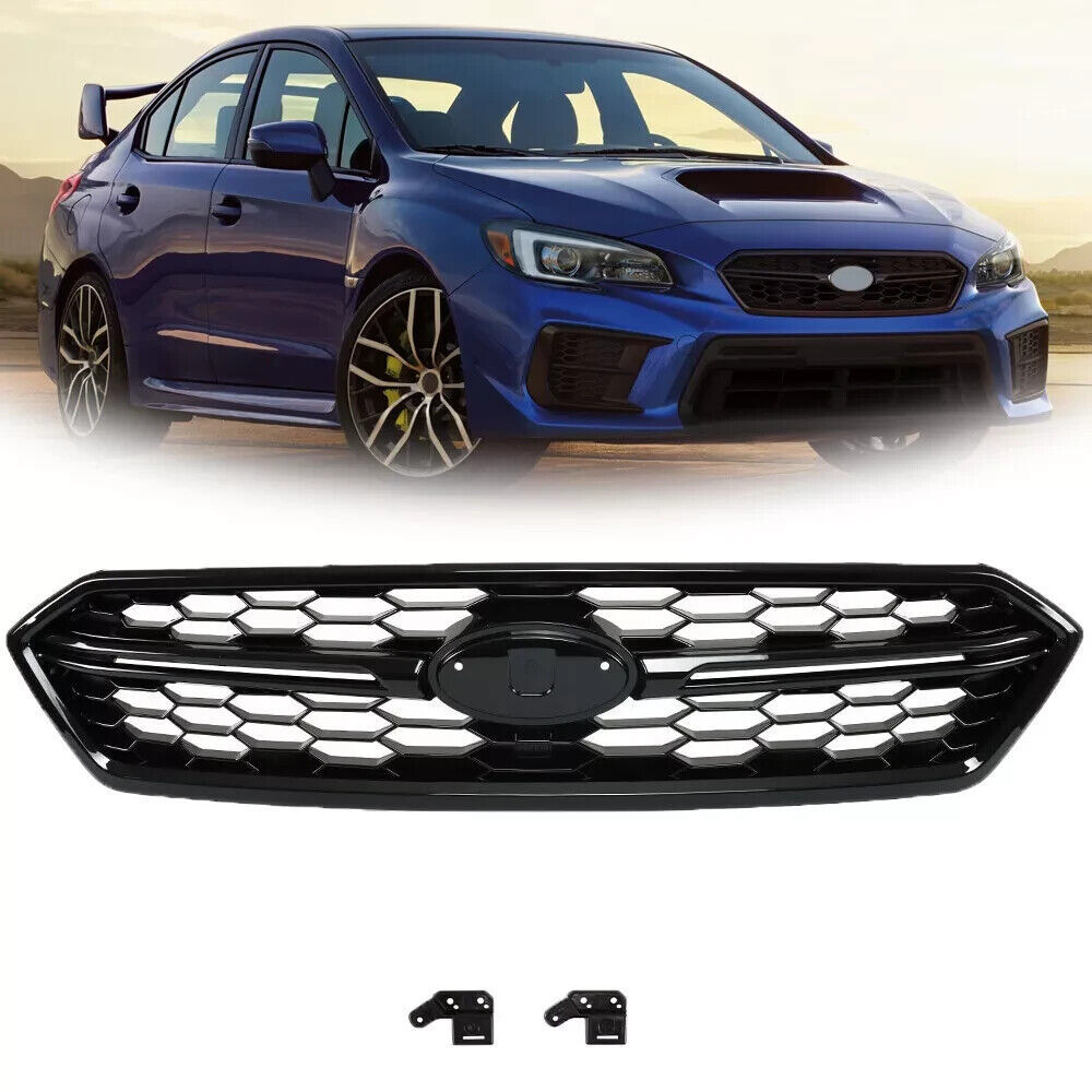 For Subaru WRX/WRX STI 2018 19 2020 Black Front Bumper Upper Grille Replacement