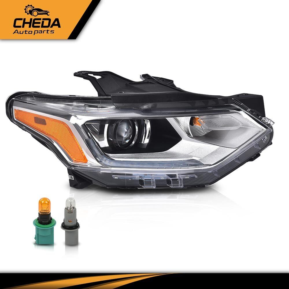 Headlight W/ LED DRL Passenger Side HID Fit For 2018-2021 Chevy Traverse