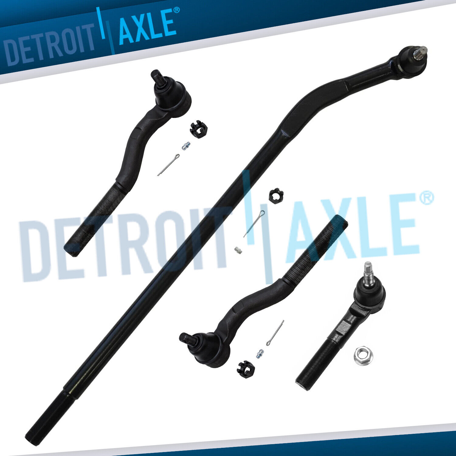 Front Inner & Outer Tie Rod Ends for 2007-2012 2013 2014 2015 2016 Jeep Wrangler