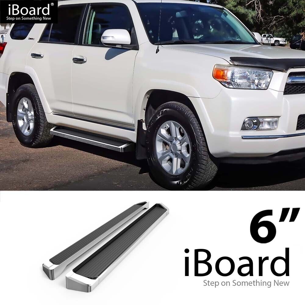 APS Running Board Step 6in Aluminum Silver Fit Toyota 4Runner Limited 10-24