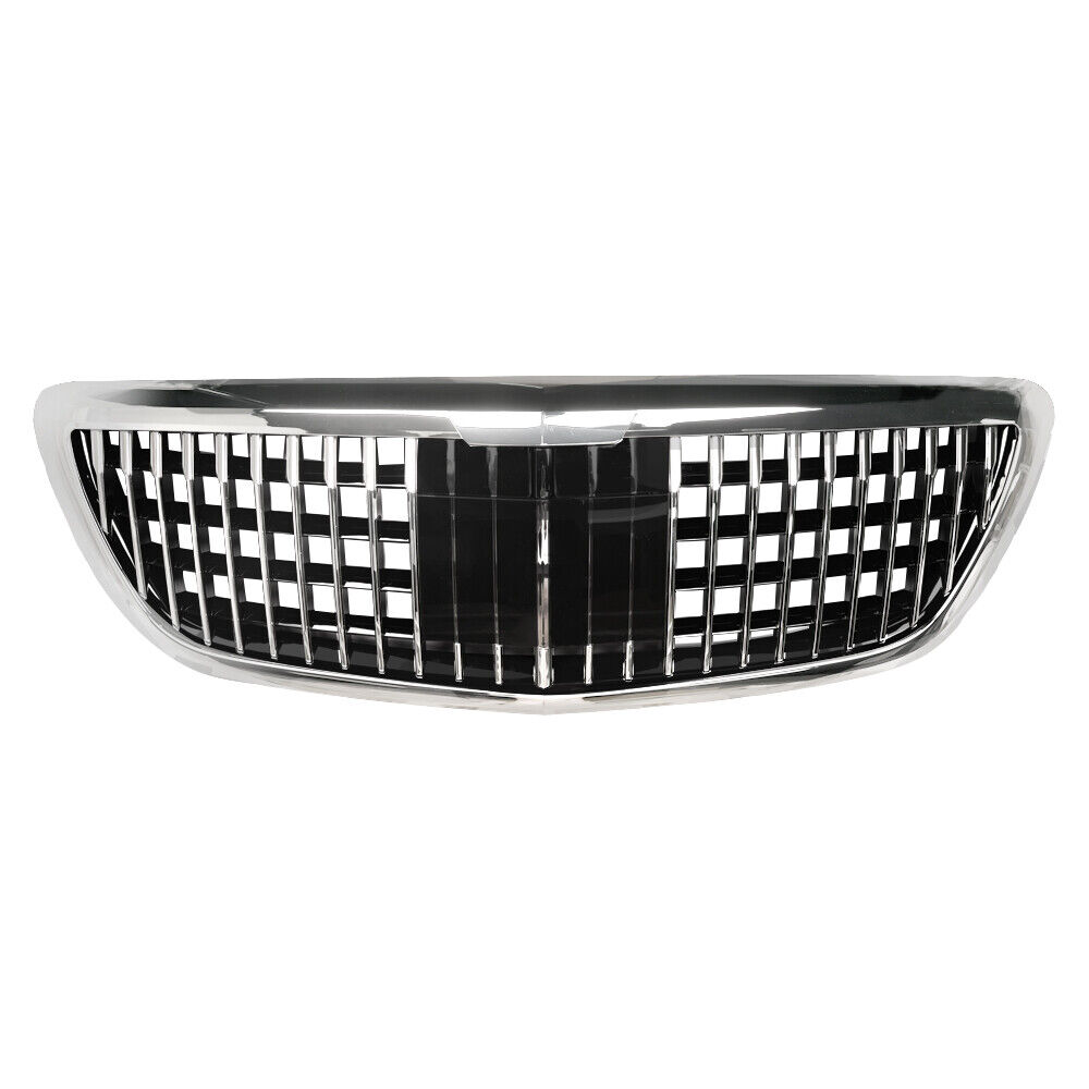 Front Grille Chrome W/ACC For Mercedes Benz S-Class W222 2014-2020 MayBach Style