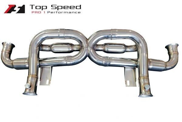 Muffler for Lamborghini Gallardo V10 (Straight X-pipe) (Made by Top Speed, USA)