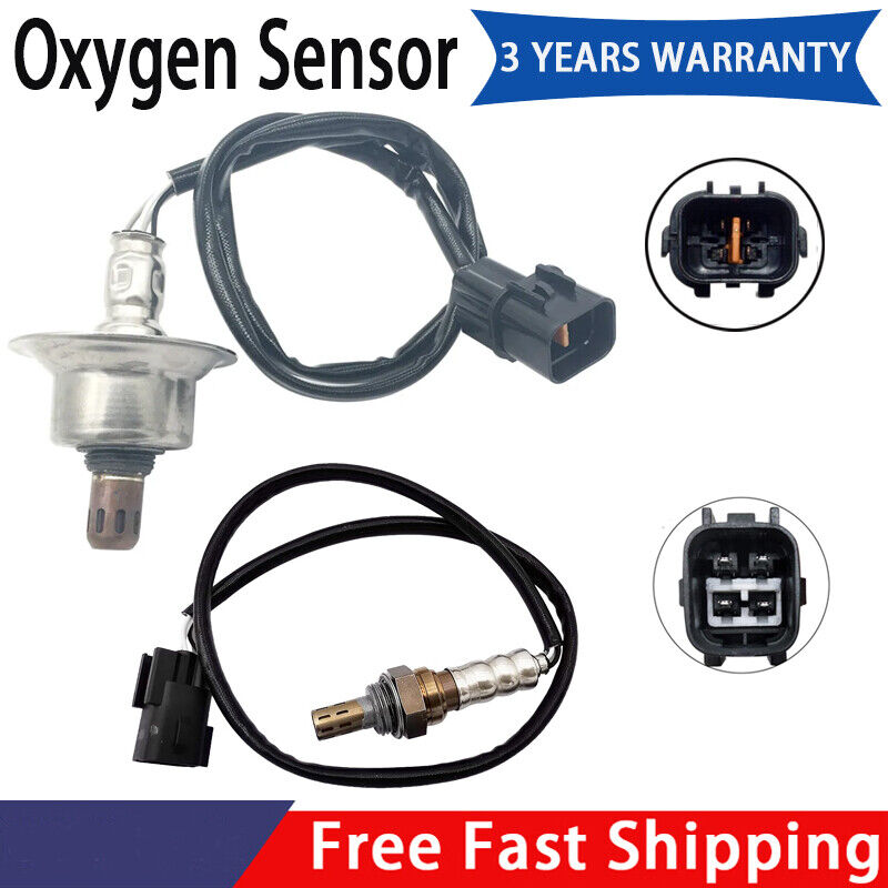 2Pcs Oxygen Sensor Upstream+Downstream For 2006 2007 2008 Hyundai Sonata 2.4L L4