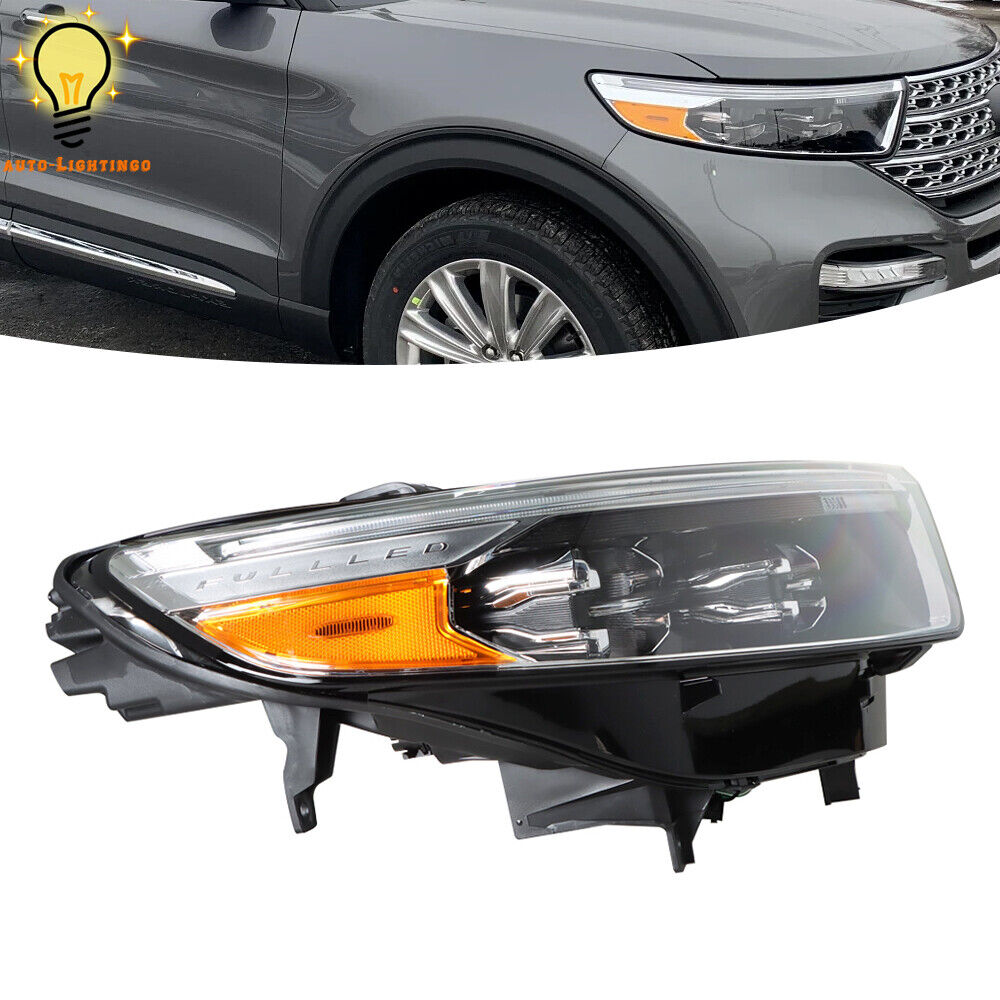 For Ford Explorer XLT/Limited 2020-2021 23 Headlight Passenger Side LED Headlamp
