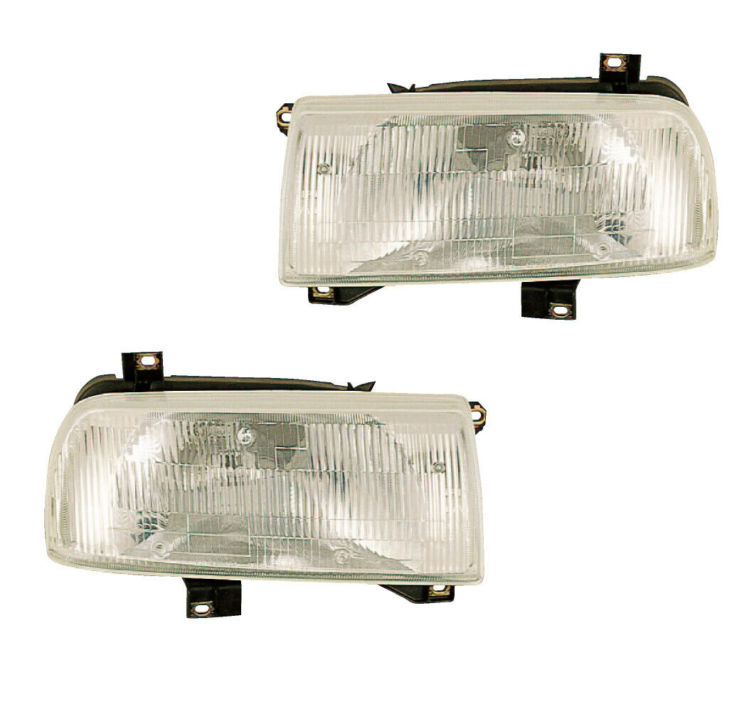 Headlights Front Lamps Pair Set for 93-99 Volkswagen Jetta Left & Right