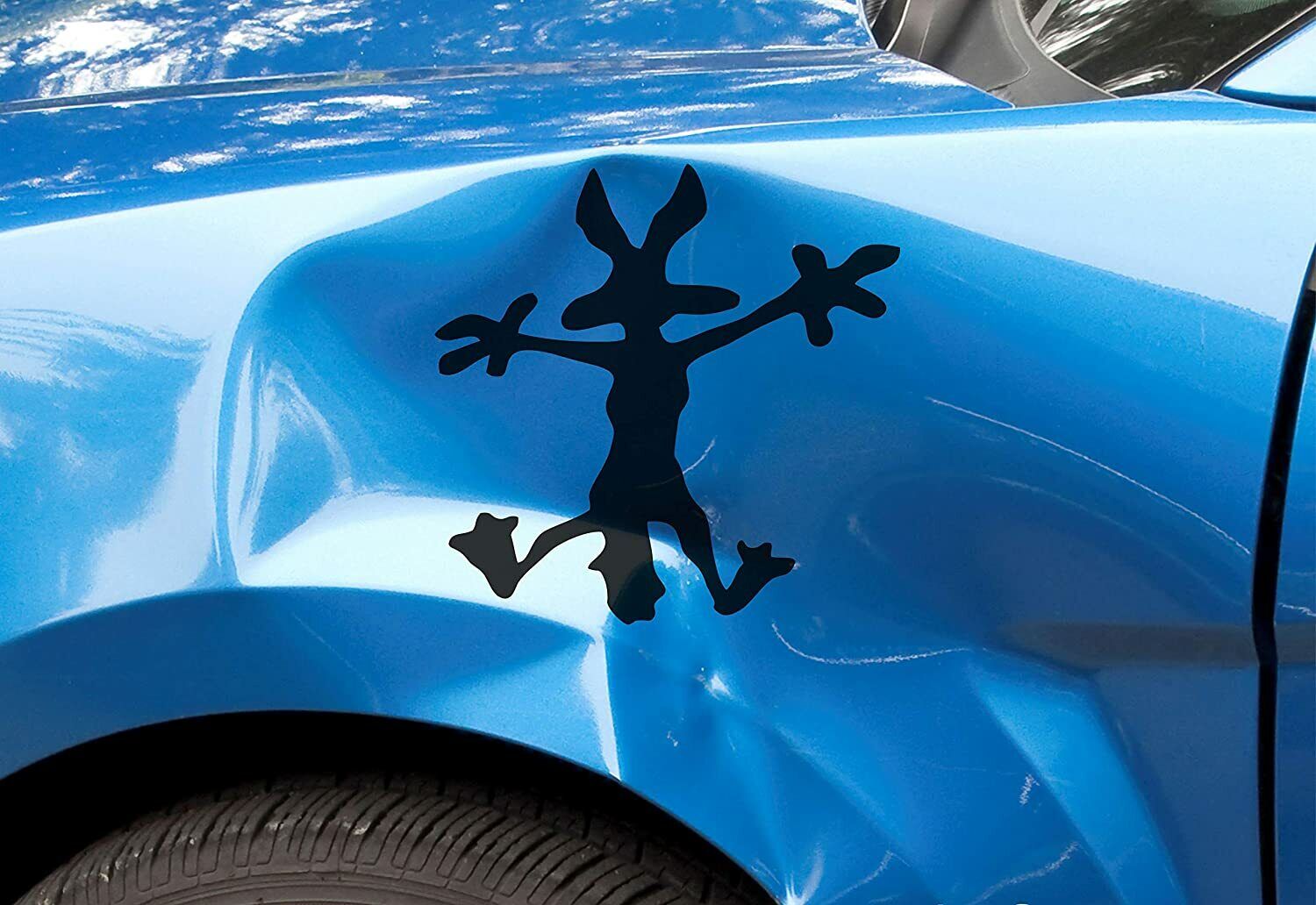 Wile E Coyote Splat Vinyl Sticker Decal For Car Window Great for Dents