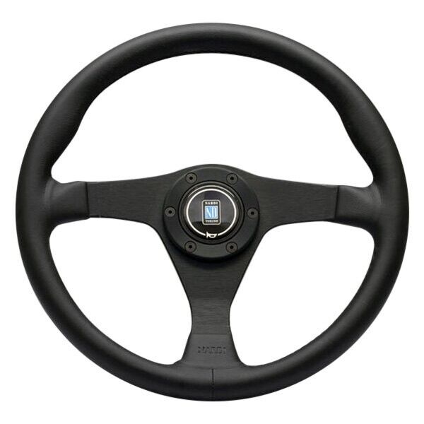 NARDI Italy Steering Wheel Gara 3/0  Black Smooth Leather Black Spokes 350mm
