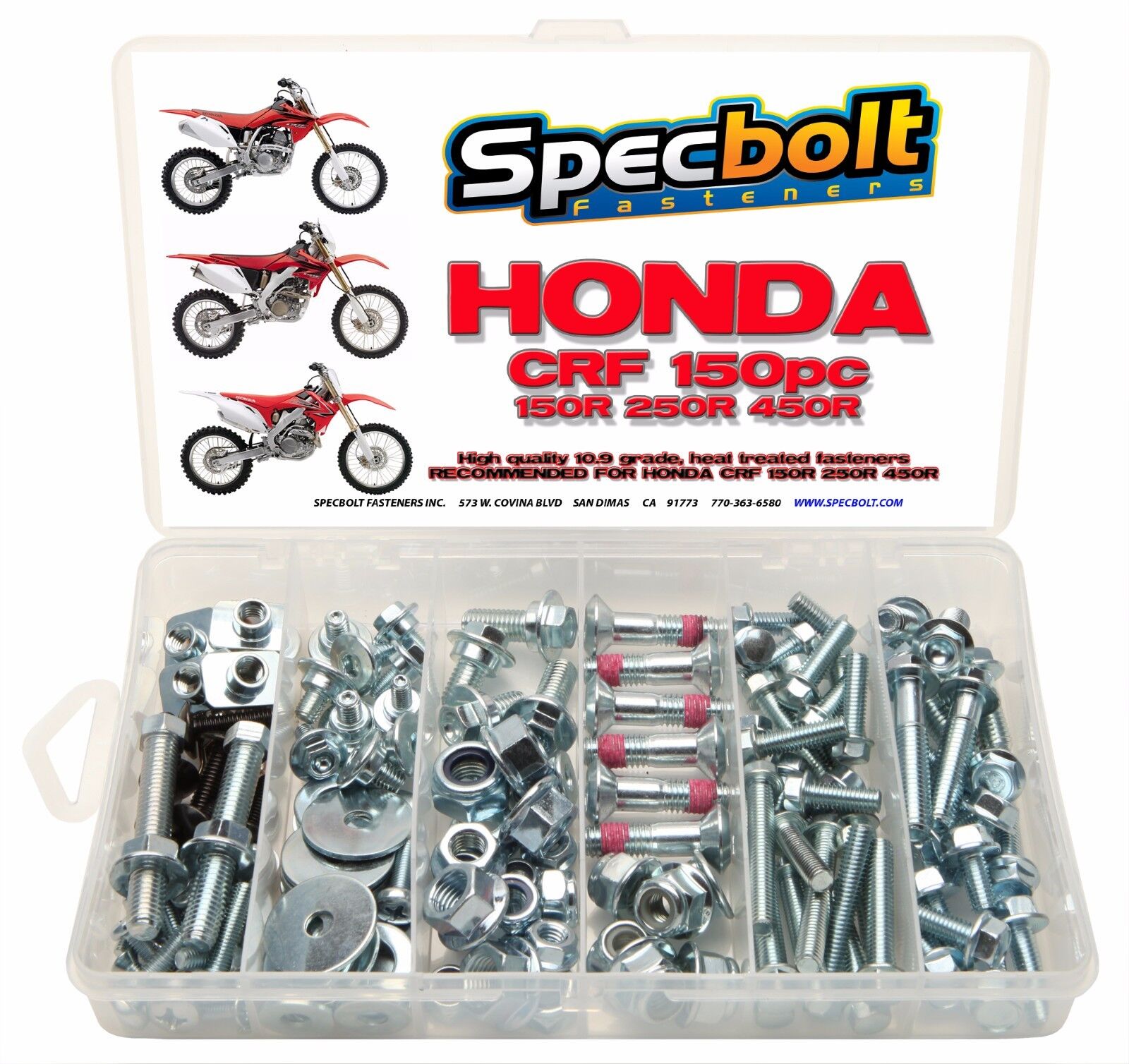 Honda CRF Bolt Kit CRF150R CRF250R CRF450R Body Frame Motor Rotors Seat