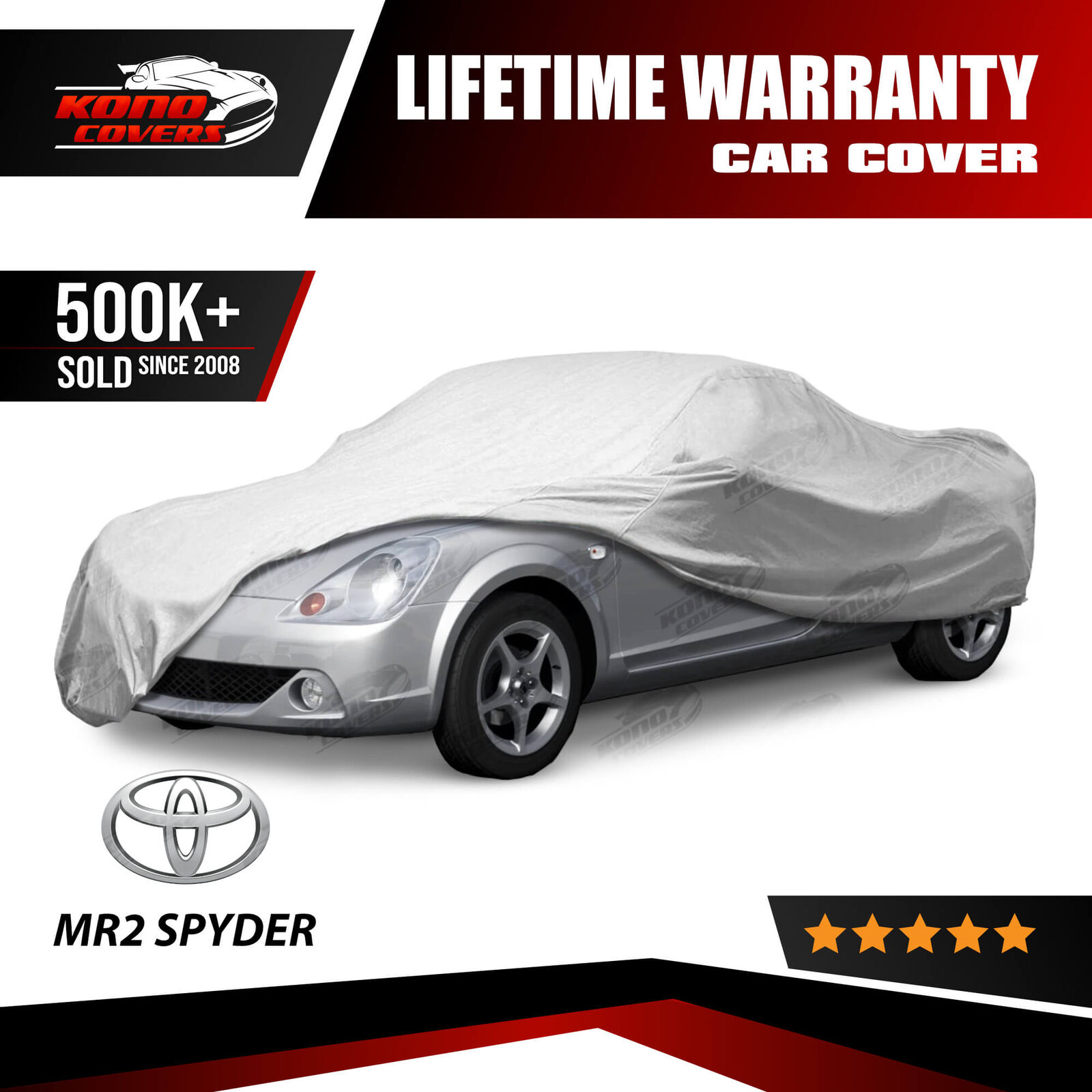 Fits Toyota Mr2 Spyder 4 Layer Waterproof Car Cover 2001 2002 2003 2004 2005