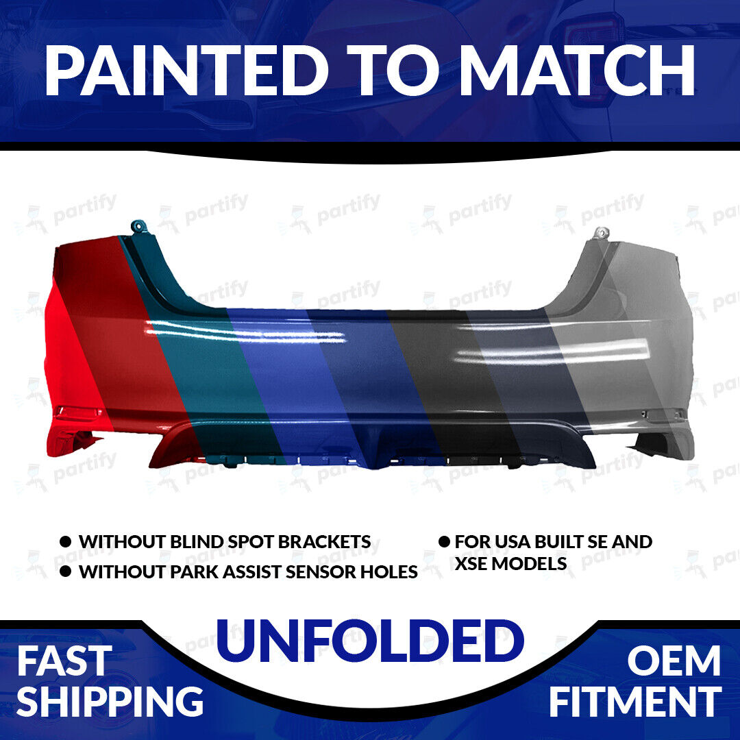 NEW Painted To Match Unfolded Rear Bumper For 2018-2023 Toyota Camry SE/ XSE