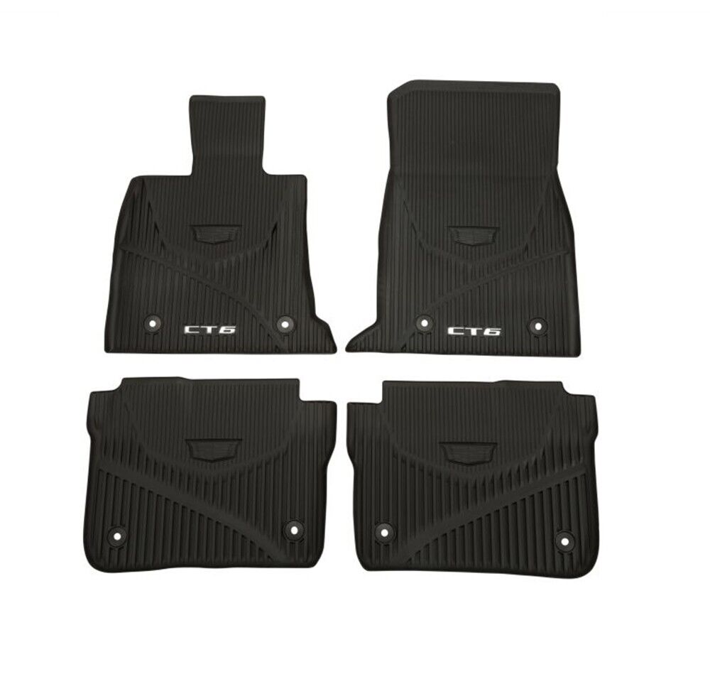 2016-2020 Genuine OEM Cadillac CT6 Front & Rear All Weather Floor Mats 84025489