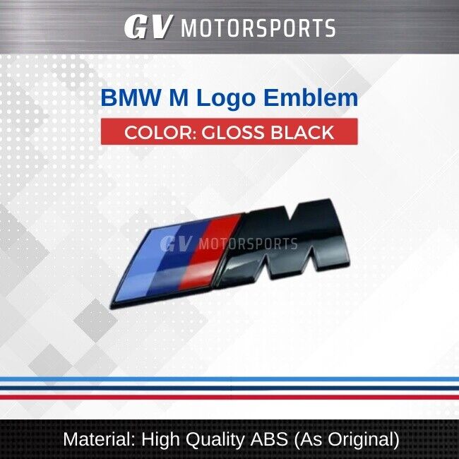 for BMW M Car Emblem Power Sport BMW E46 E39 E90 E60 E30 F30 F10 E53 X5 X6 X3 M5